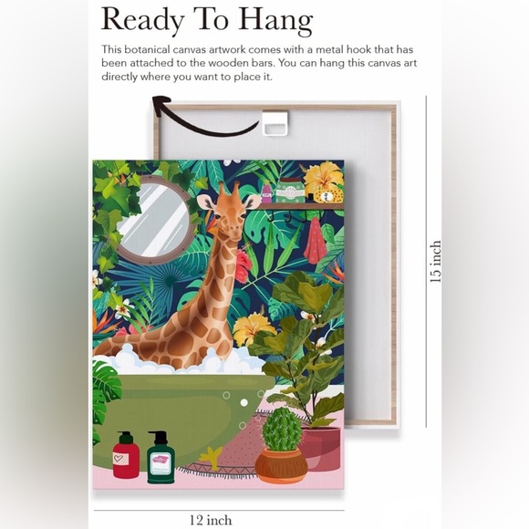 Giraffe 🦒 poster canvas - Picture 2 of 7